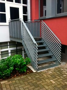 Treppe aus Aluminium
