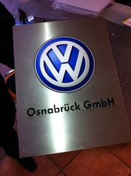 VW Osnabrück Schild Sonderanfertigung